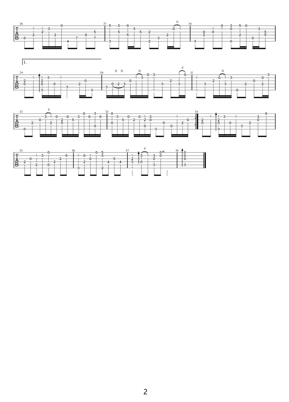 我只在乎你吉他譜_鄧麗君_C調(diào)指彈/獨(dú)奏譜_簡(jiǎn)單版_圖譜2