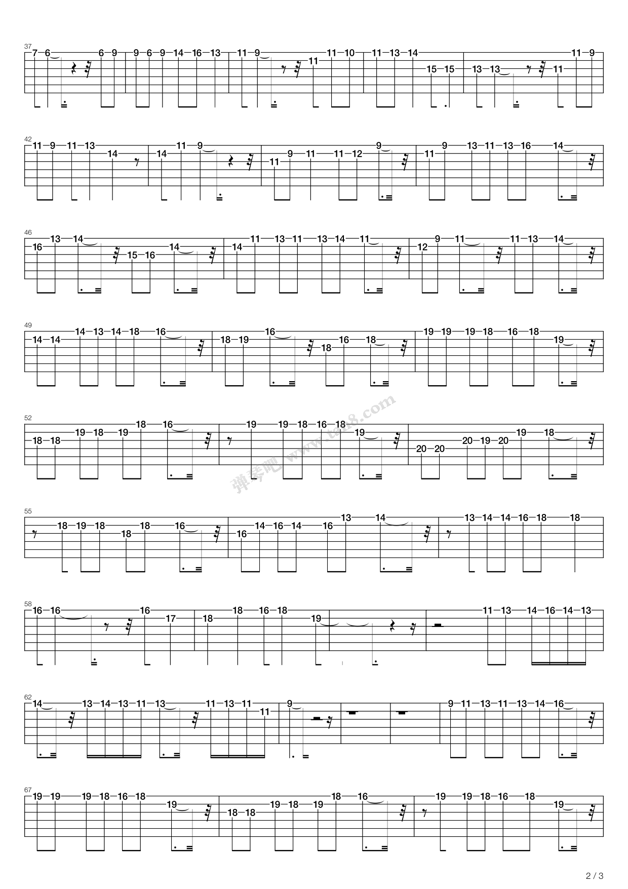 好心分手吉他譜_盧巧音_C調指彈/獨奏譜_簡單版_圖譜2