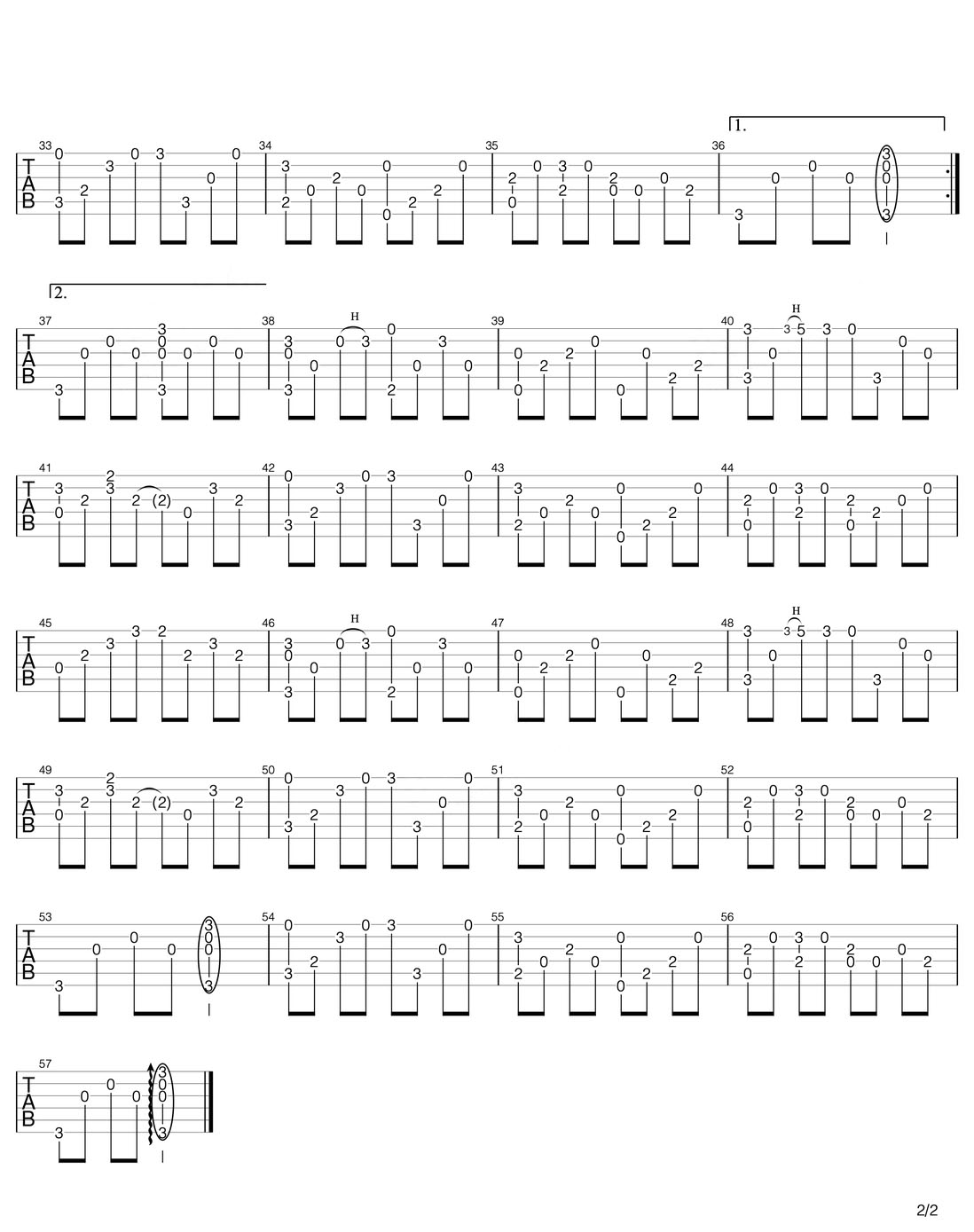 城里的月光吉他譜_許美靜_C調(diào)指彈/獨(dú)奏譜_好聽版_圖譜2