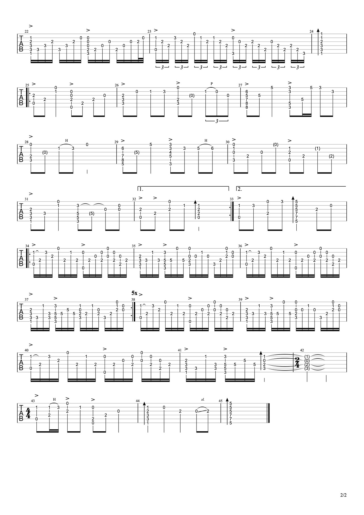 美麗的神話吉他譜_成龍_C調(diào)指彈/獨奏譜_簡單版_圖譜2