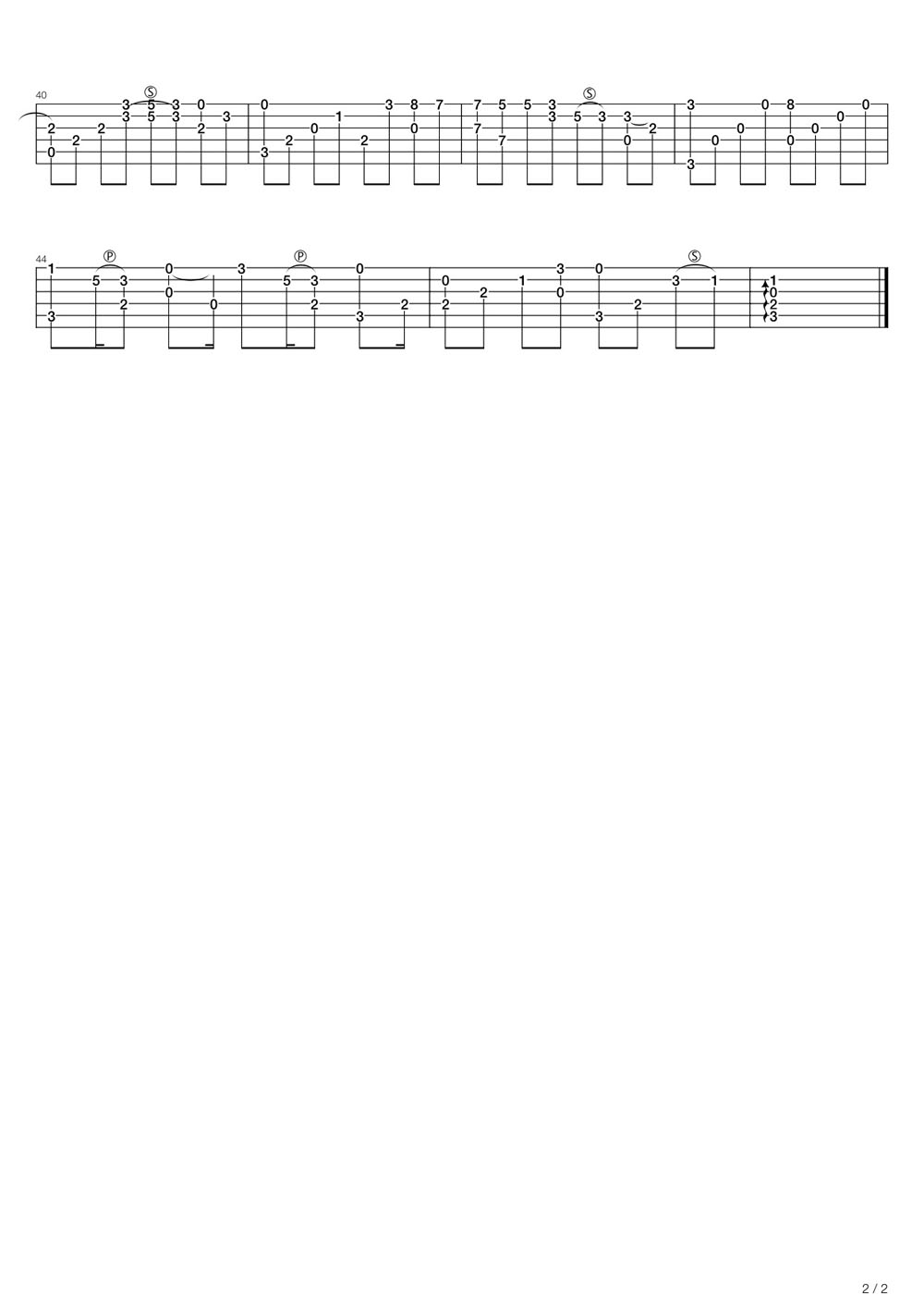 醉赤壁吉他譜_林俊杰_C調指彈/獨奏譜_圖譜2