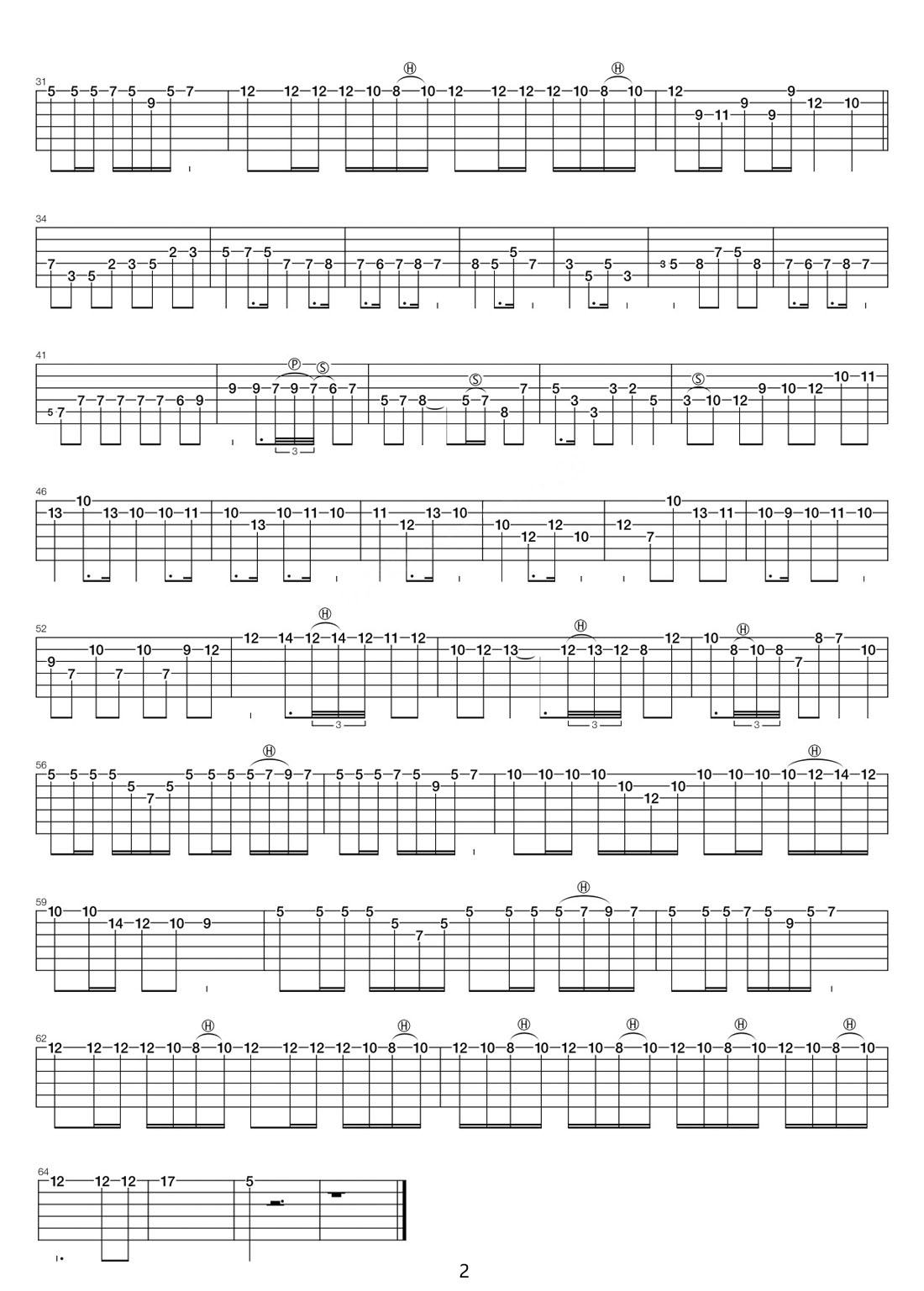 卡門序曲吉他譜_Georges Bizet_C調(diào)指彈/獨(dú)奏譜_世界名曲_圖譜2