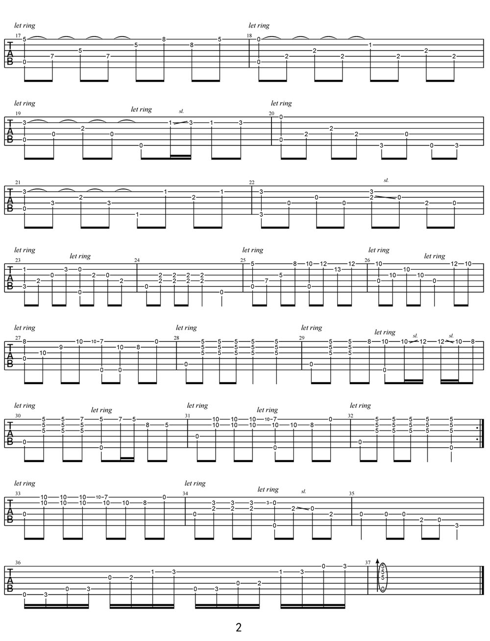 彝族舞曲吉他譜_王惠然_C調(diào)指彈/獨奏譜_簡單版_圖譜2