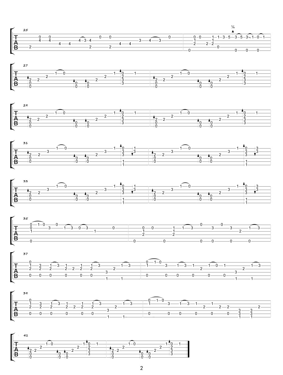 威廉古堡吉他譜_周杰倫_C調指彈/獨奏譜_盧家宏版_圖譜2