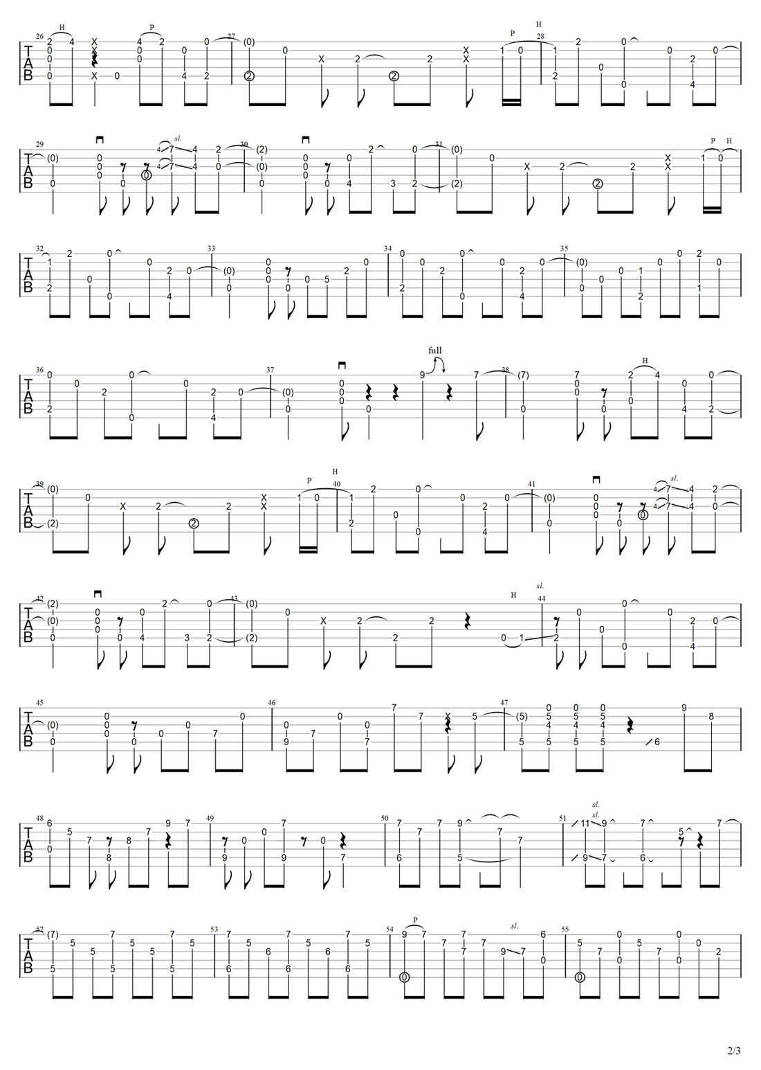 六月の詩(六月的詩)吉他譜_小松原俊_C調(diào)指彈/獨(dú)奏譜_圖譜2