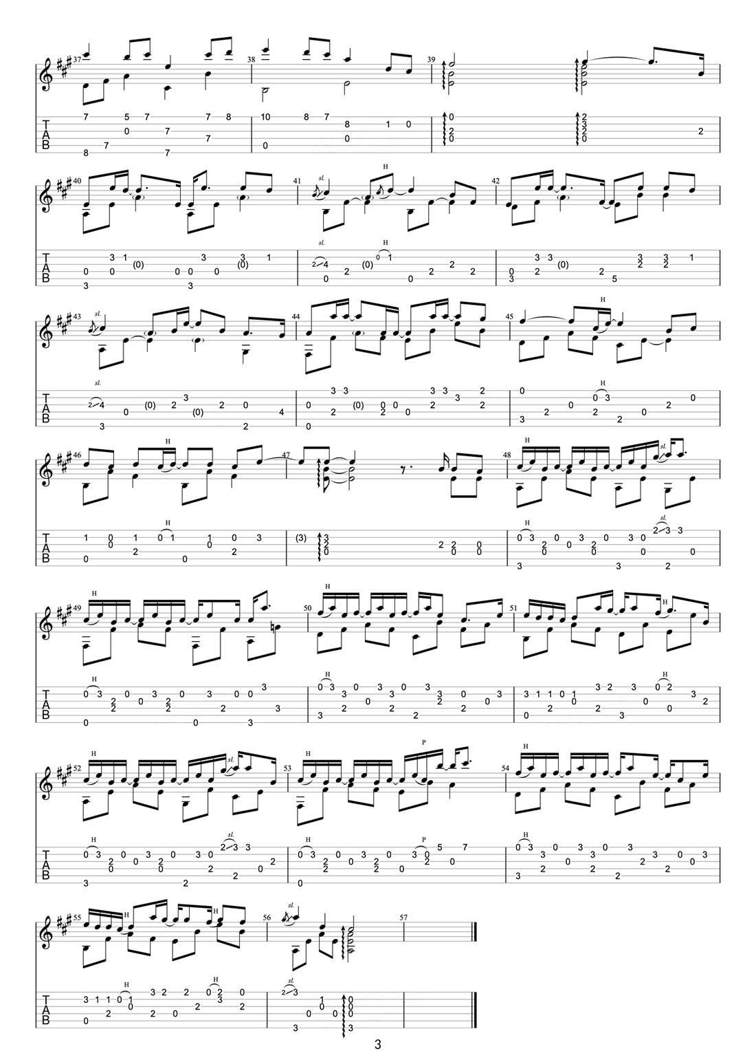 阿茲海默吉他譜_張小伙_C調指彈/獨奏譜_圖譜3