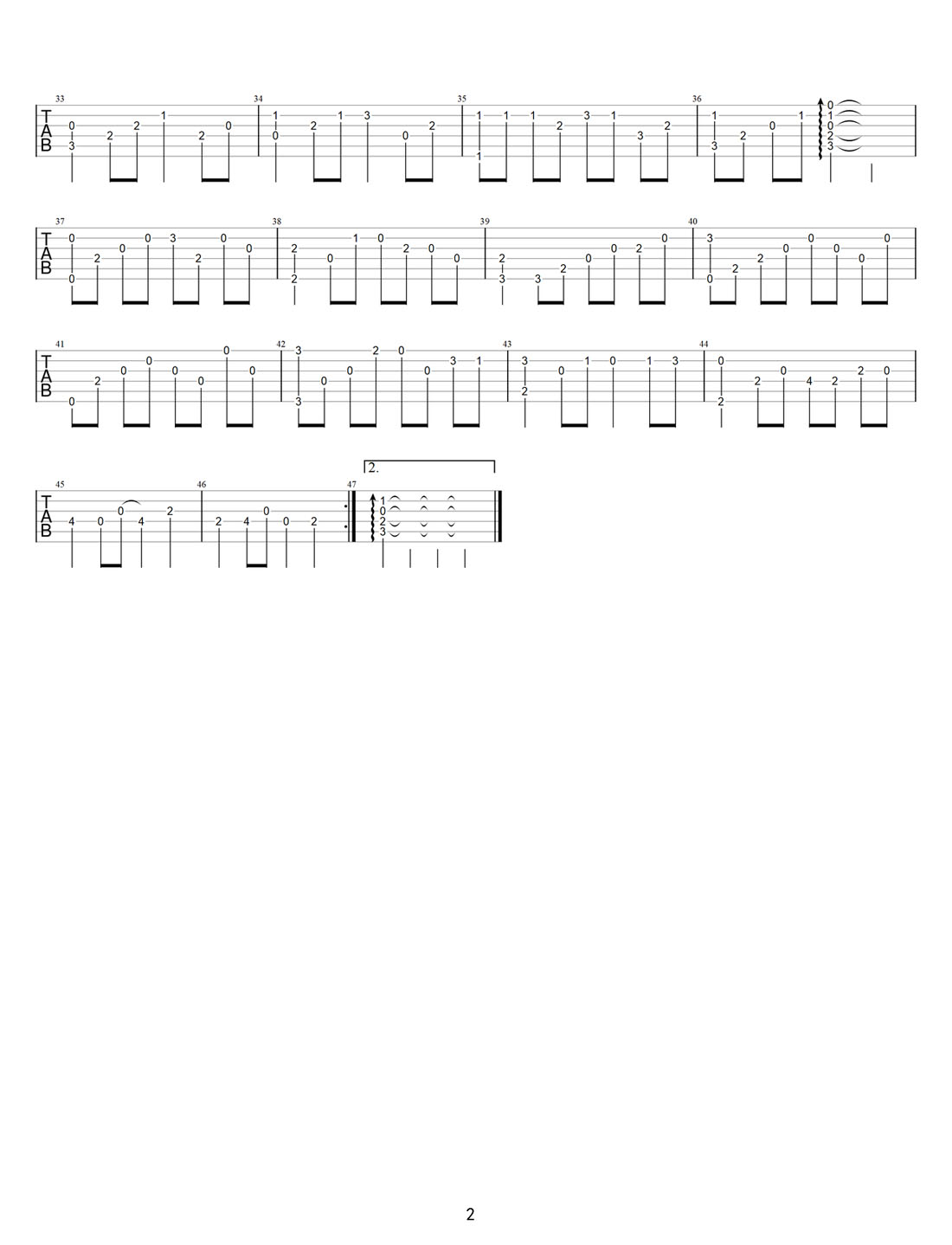 莫失莫忘吉他譜_心然_F調指彈/獨奏譜_電視劇仙劍主題曲_圖譜2