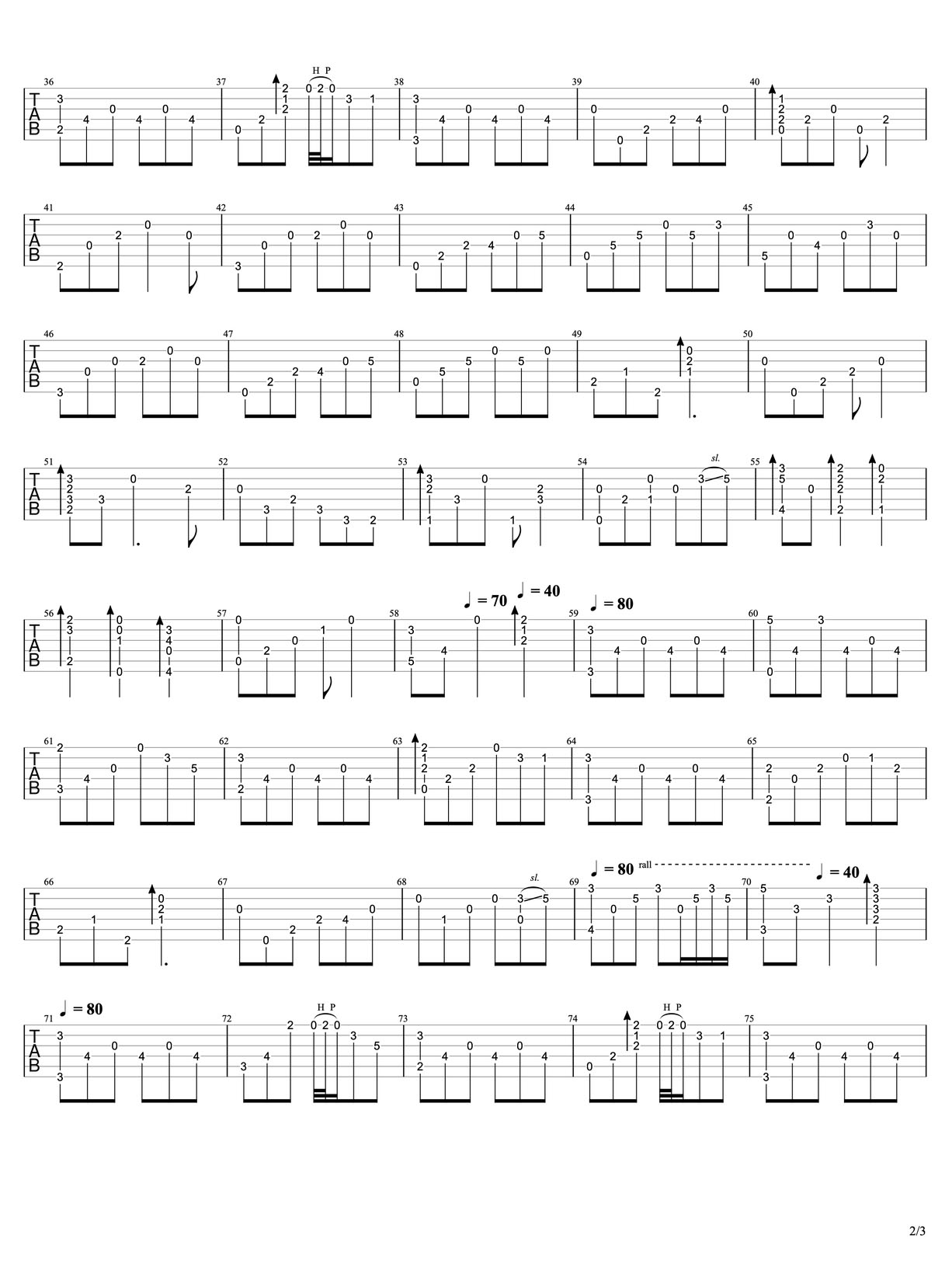 Moon River(月亮河)吉他譜_奧黛麗赫本_C調(diào)指彈/獨(dú)奏譜_蒂凡尼的早餐插曲_圖譜2