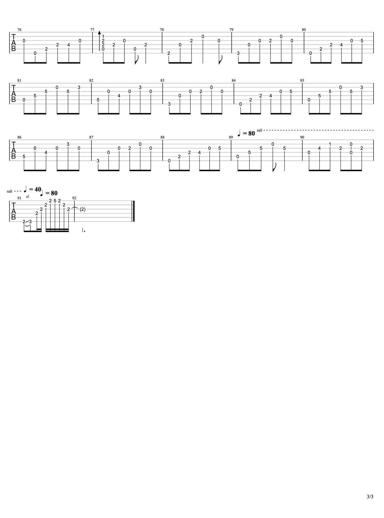Moon River(月亮河)吉他譜_奧黛麗赫本_C調(diào)指彈/獨(dú)奏譜_蒂凡尼的早餐插曲_圖譜3