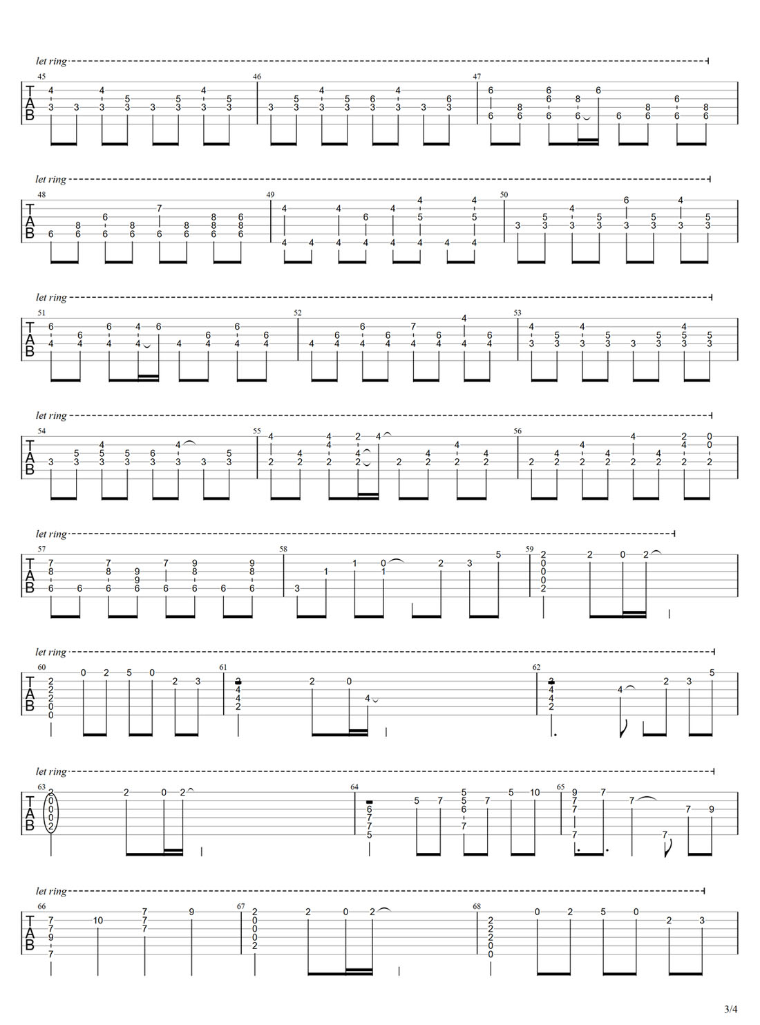 鳥之詩吉他譜_Air_C調(diào)指彈/獨奏譜_動漫游戲主題曲_圖譜3