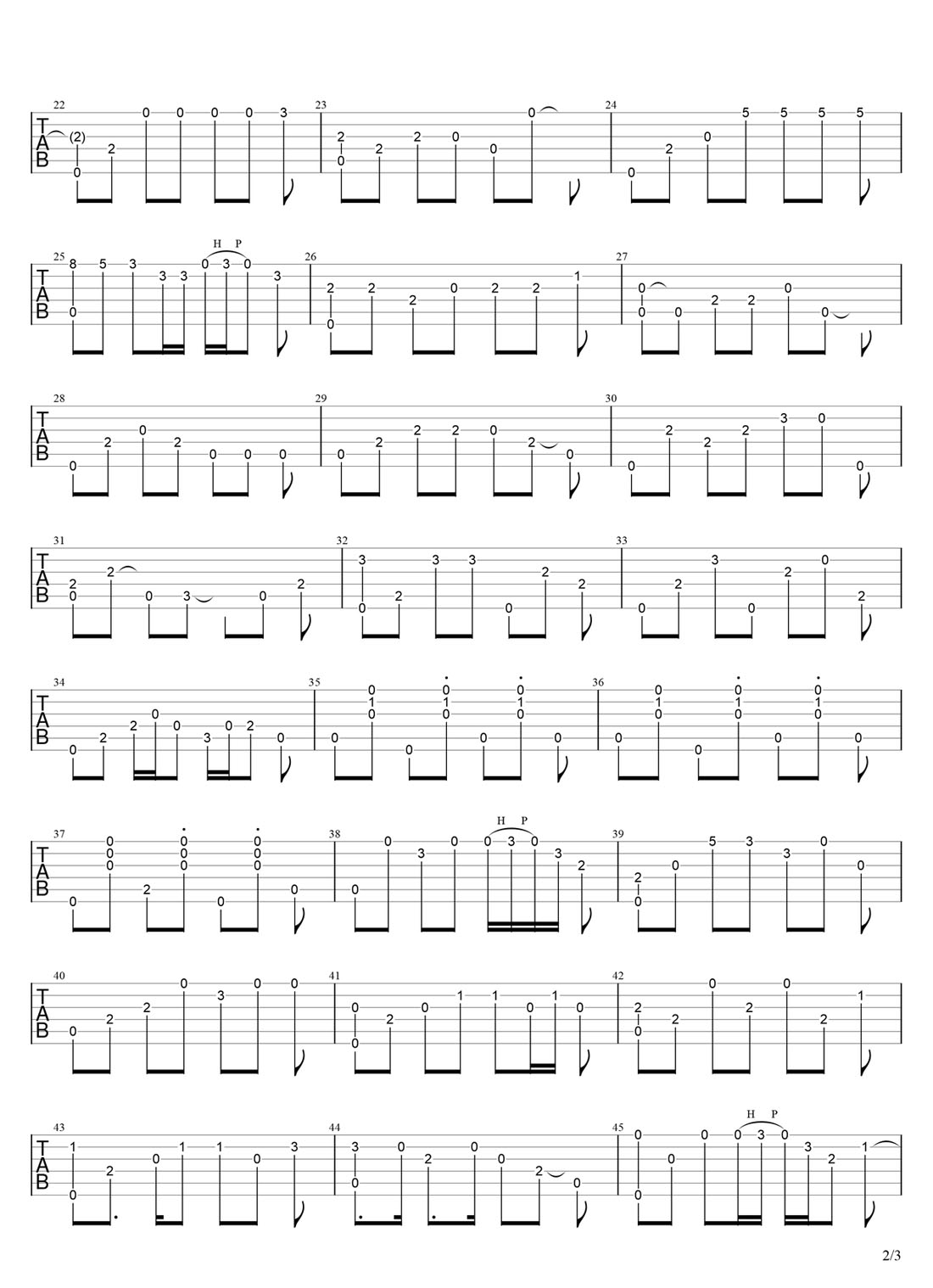 羅剎海市吉他譜_刀郎_C調(diào)指彈/獨奏譜_簡單指法_圖譜2