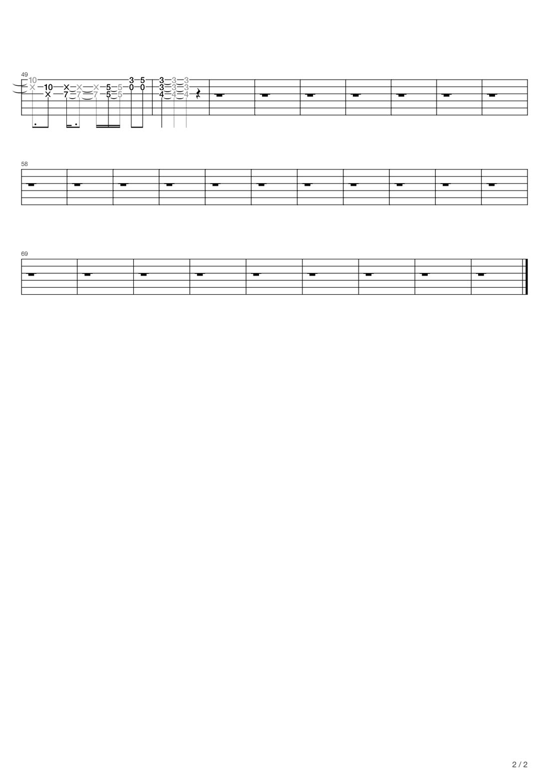 未了情吉他譜_莫文蔚_G調(diào)指彈/獨奏譜_西游記獨白_圖譜2