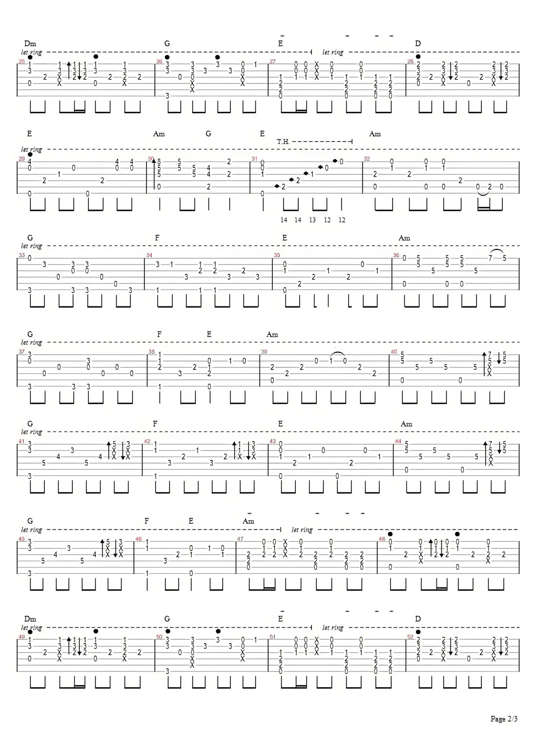 一生有意義吉他譜_羅文_G調(diào)指彈/獨(dú)奏譜_東邪西毒主題曲_圖譜2