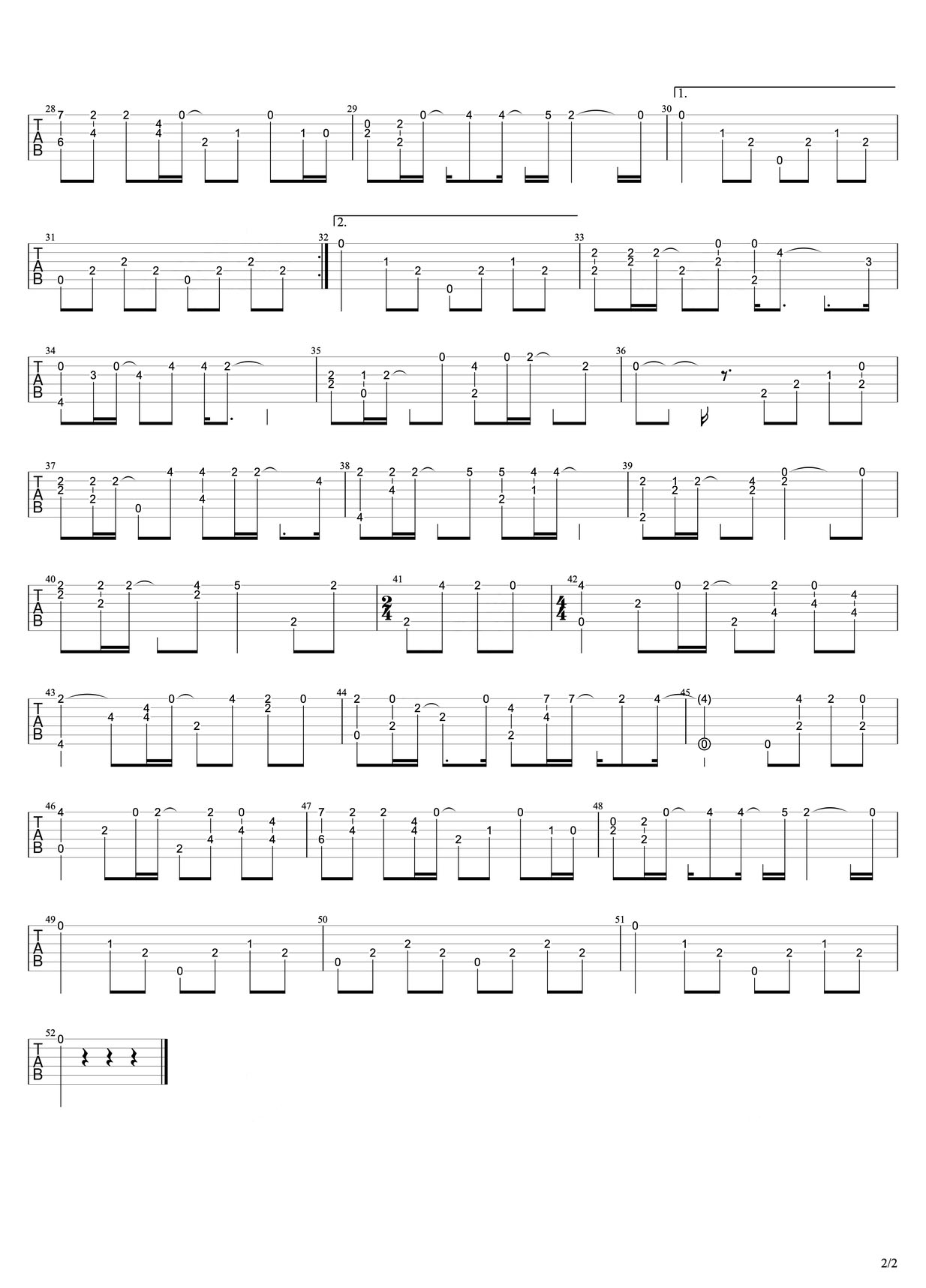 愛(ài)的回歸線(xiàn)吉他譜_陳韻若_C調(diào)指彈/獨(dú)奏譜_愛(ài)情公寓3插曲_圖譜2
