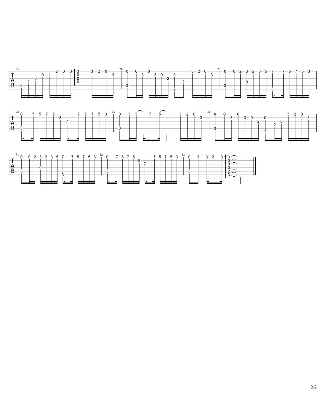 寂寞才說(shuō)愛(ài)吉他譜_劉可_C調(diào)指彈/獨(dú)奏譜_簡(jiǎn)單版_圖譜2