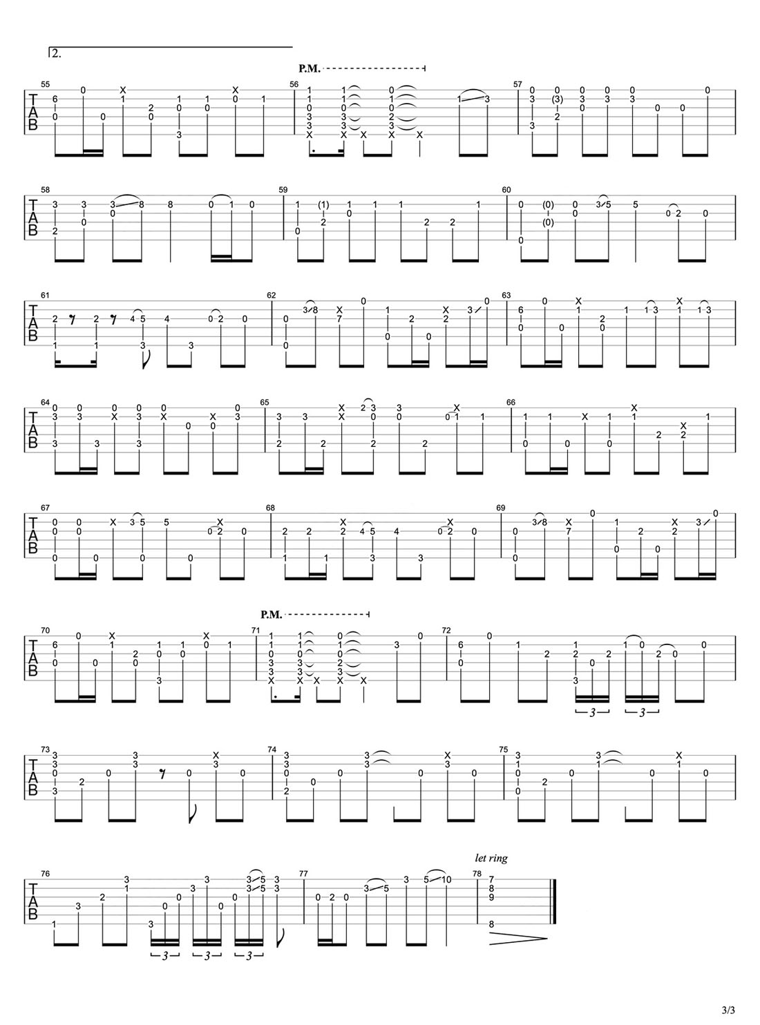 有點(diǎn)甜吉他譜_汪蘇瀧_C調(diào)指彈/獨(dú)奏譜_新編_圖譜3