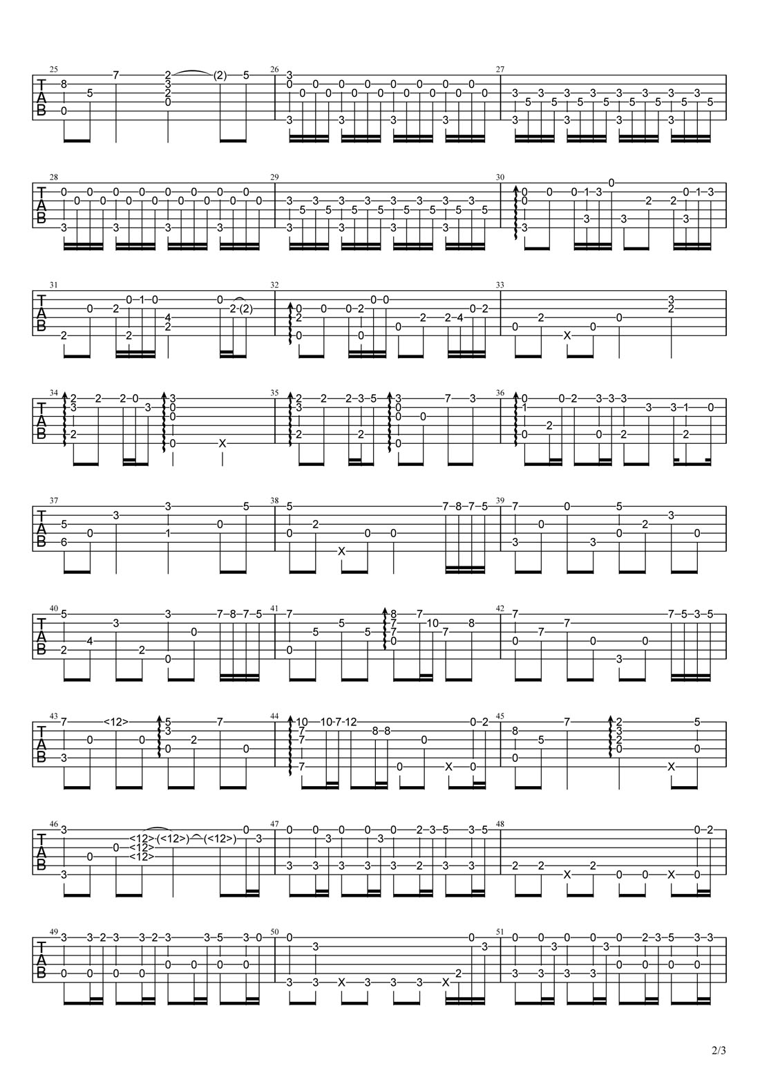 交換余生吉他譜_林俊杰_C調(diào)指彈/獨(dú)奏譜_新編_圖譜2