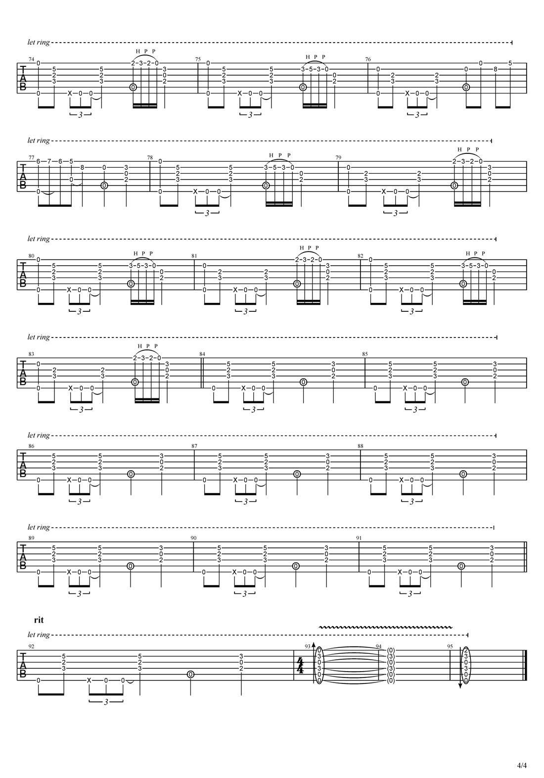 Take Five吉他譜_岸部真明_C調(diào)指彈/獨奏譜_簡單版_圖譜4