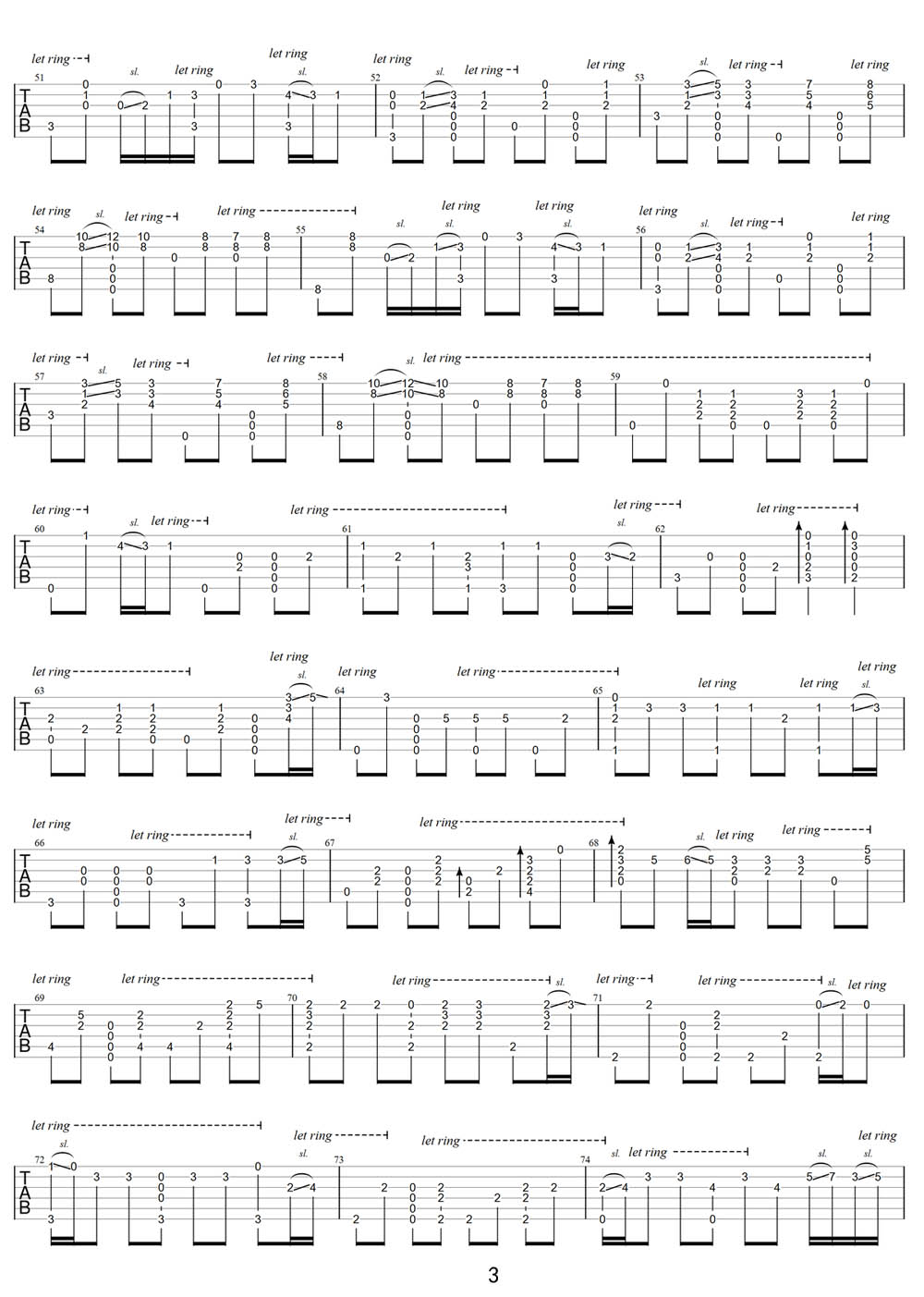 情非得已吉他譜_庾澄慶_C調指彈/獨奏譜_完美版_圖譜3
