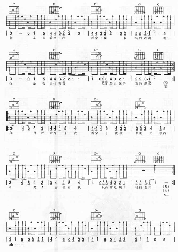 反而吉他譜_五月天_C調和弦彈唱譜_圖譜2
