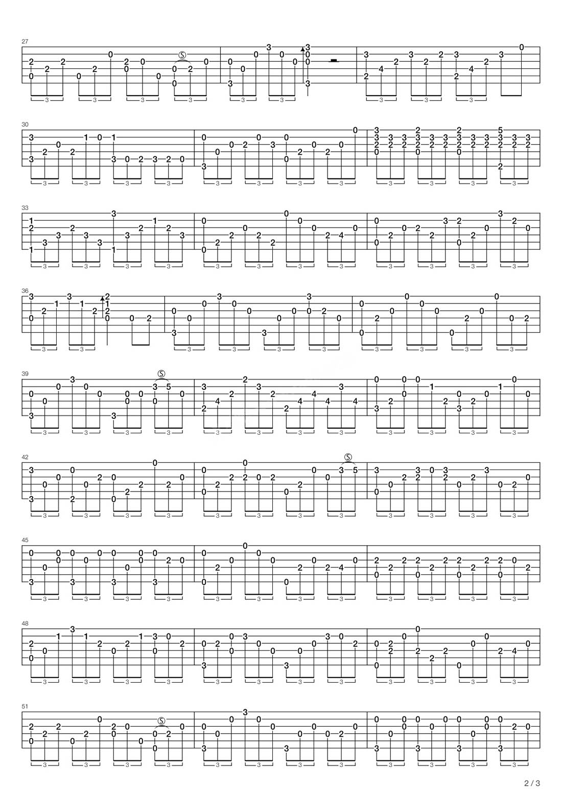 再回首吉他譜_姜育恒_C調指彈/獨奏譜_原版高清_圖譜2
