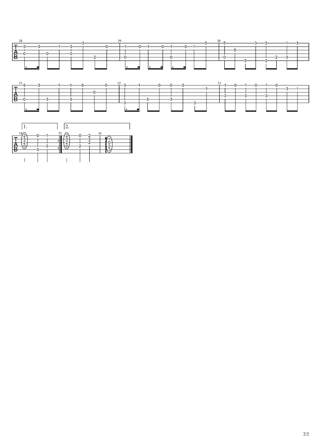 多肉少女吉他譜_趙芷彤_C調(diào)指彈/獨(dú)奏譜_圖譜2