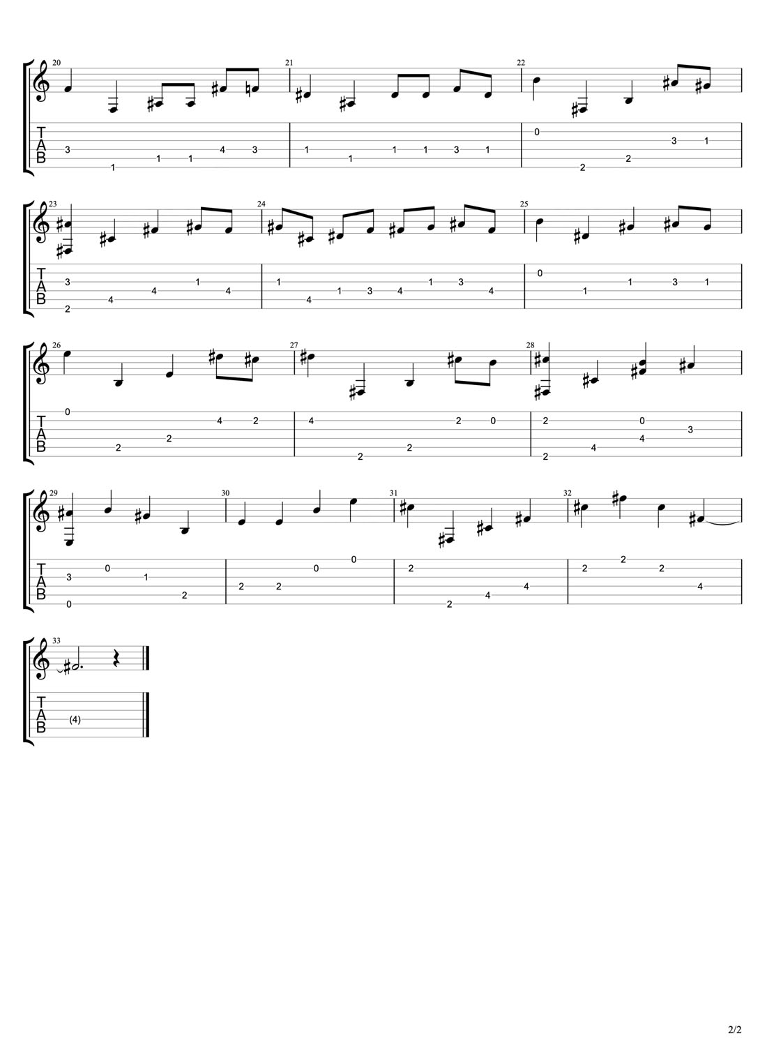 亡靈序曲吉他譜_動漫游戲_C調指彈/獨奏譜_圖譜2