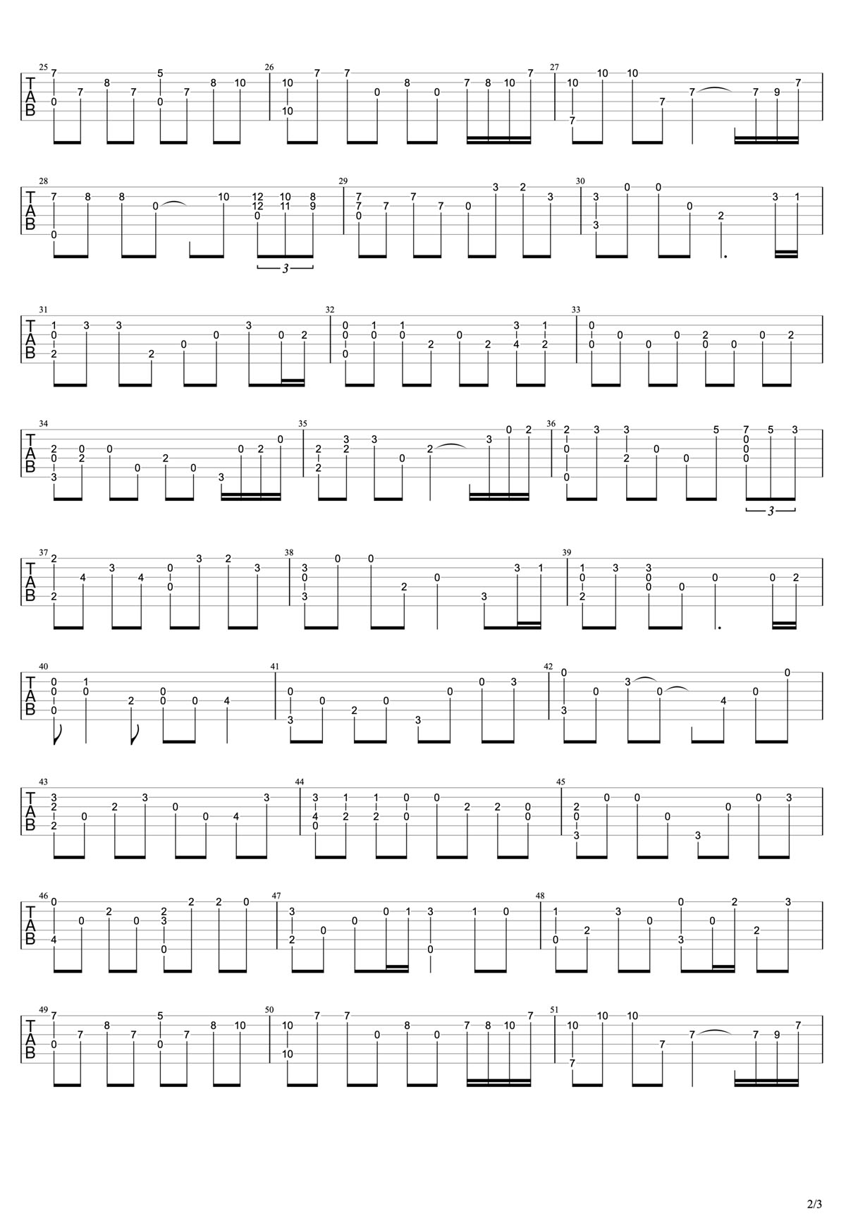 kiss the rain(雨的印記)吉他譜_鄭成河_G調指彈/獨奏譜_夏日香氣插曲_圖譜2