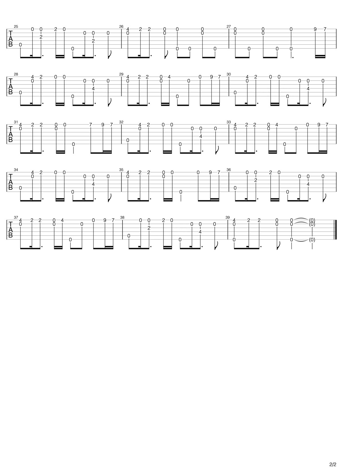 愛能做到的還有什么吉他譜_RADWIMPS_C調指彈/獨奏譜_動漫天氣之子主題曲_圖譜2