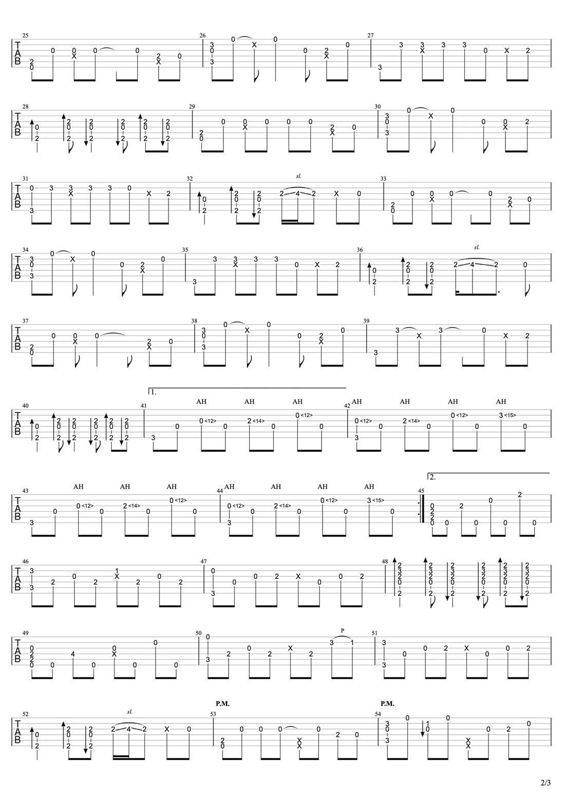 夜空中最亮的星吉他譜_逃跑計劃樂隊_C調指彈/獨奏譜_原版改編_圖譜2
