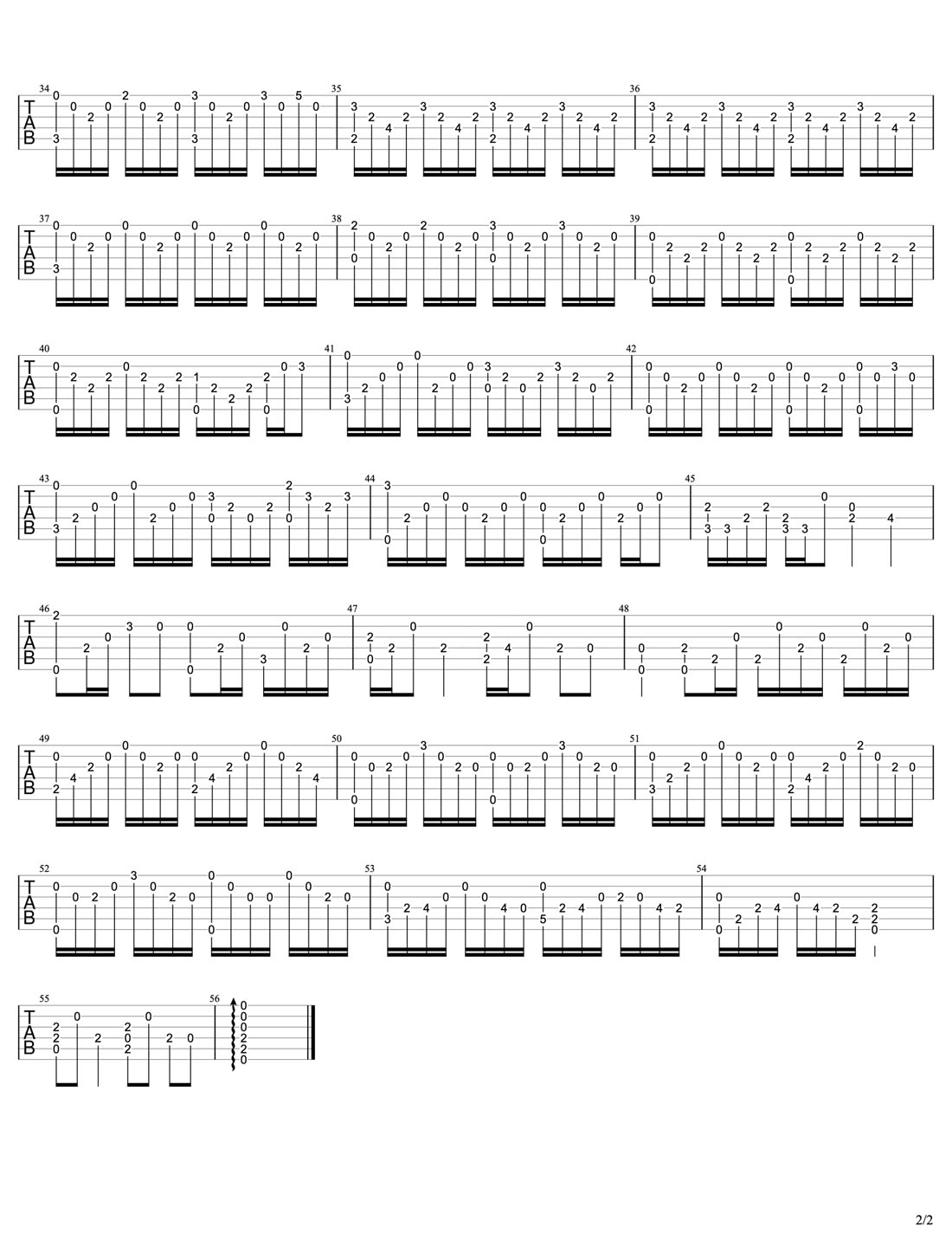 大魚吉他譜_周深_C調指彈/獨奏譜_大魚海棠印象曲_圖譜2