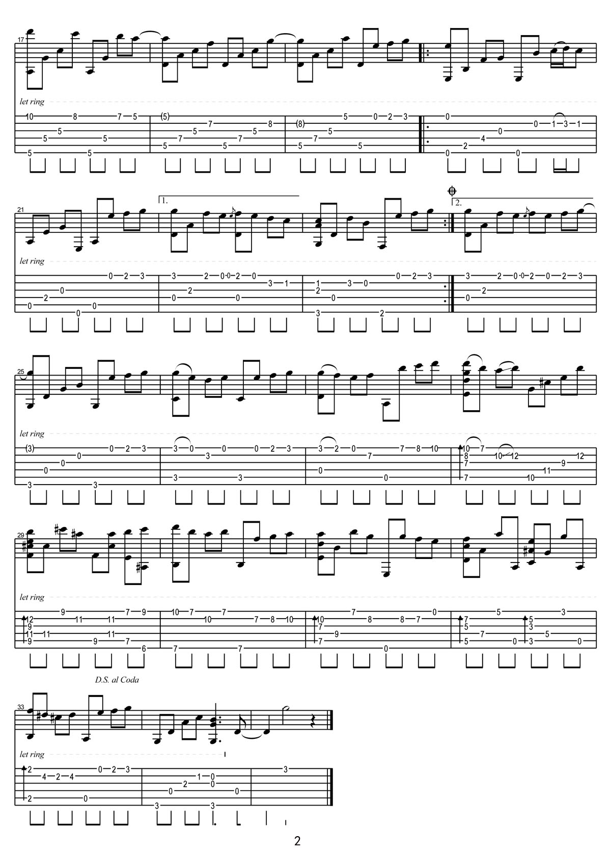 It Could Have Been吉他譜_Ulli Bogershansen_C調指彈/獨奏譜_高清_圖譜2