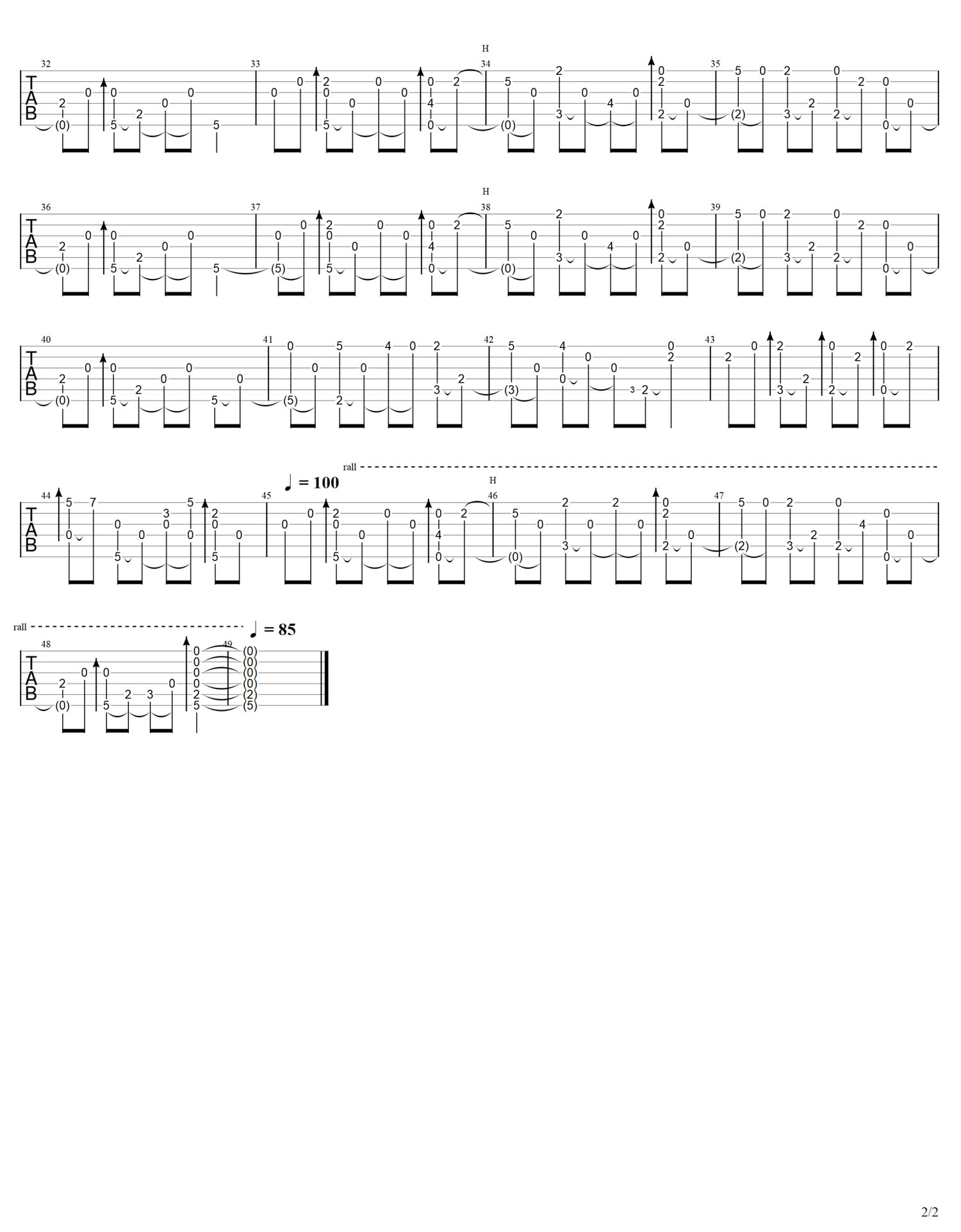 Down by the Salley Gardens(莎莉花园)吉他谱_藤田惠美_C调指弹/独奏谱_世界名曲_图谱2