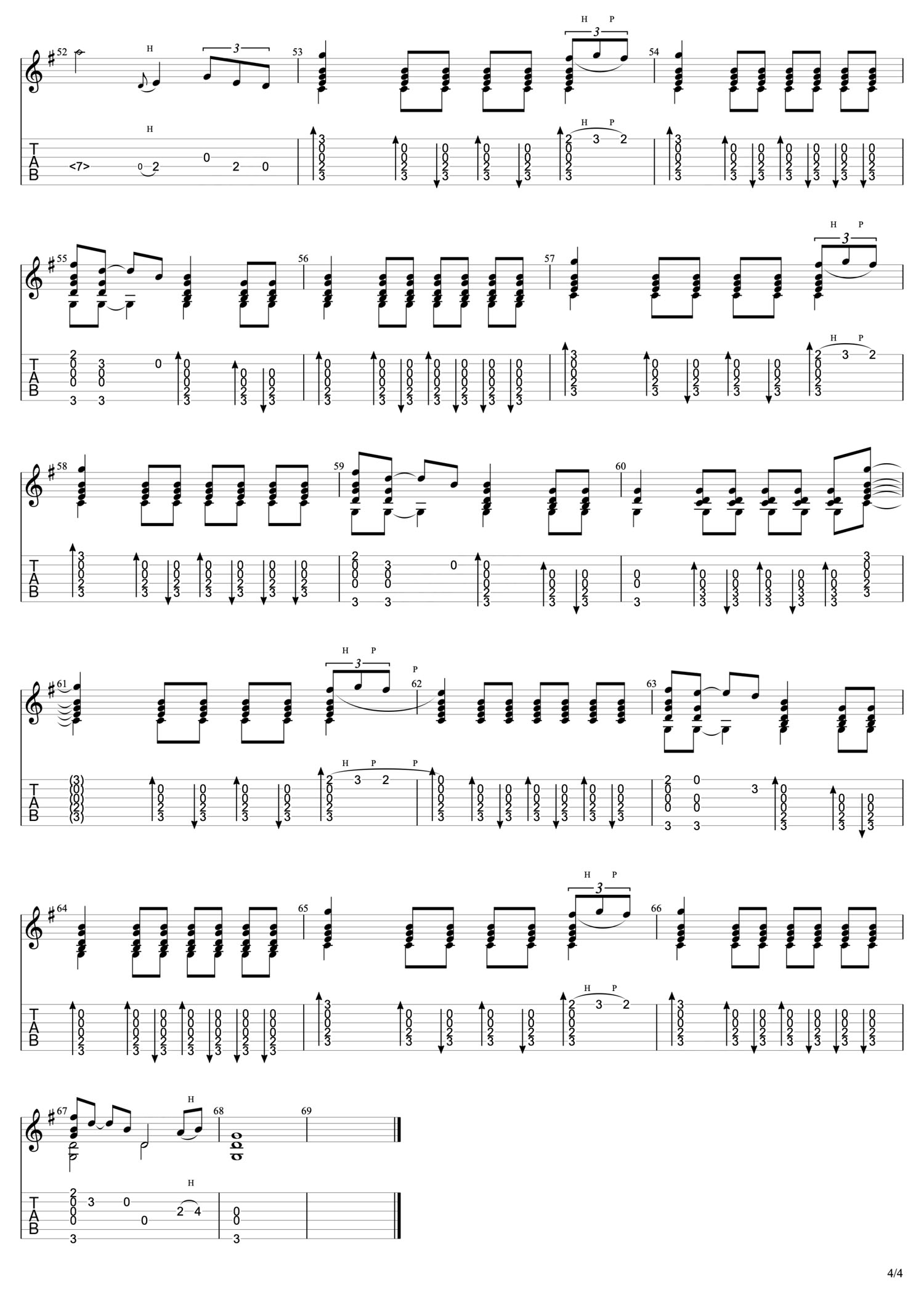 Close to you吉他谱_The Carpenters_C调指弹/独奏谱_世界名曲_图谱4